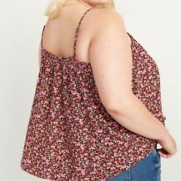 Old Navy 4X Spring Sweet Twee orange floral ruffle trim tank - Picture 9 of 9